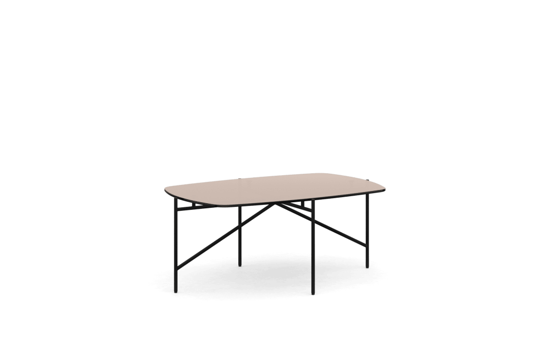 Low table 90x60 glass