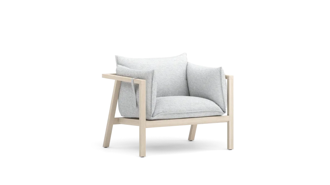 Armchair with cushion