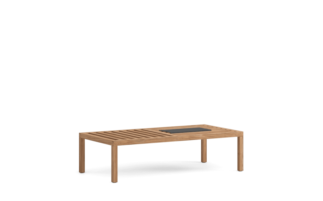 Bench with tray outdoor