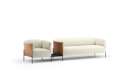 Composition 02 with leather frame