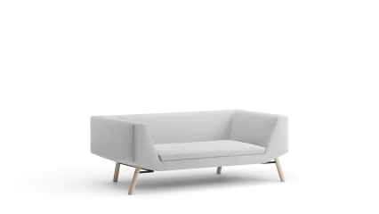 2seater with wooden legs