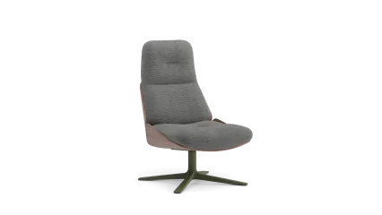 easy chair high backrest with swivel base