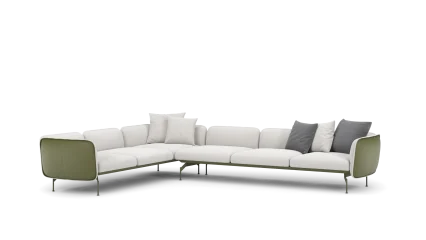 Composition 02/L with leather frame