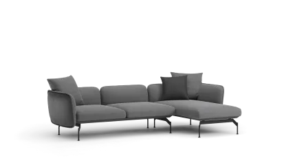 Compostion 01/R with leather frame