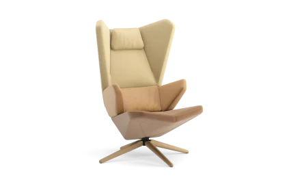 Lounge fotelja drvene noge