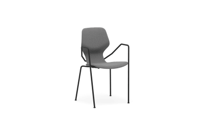 Chair metal legs o16 with armrest and cover