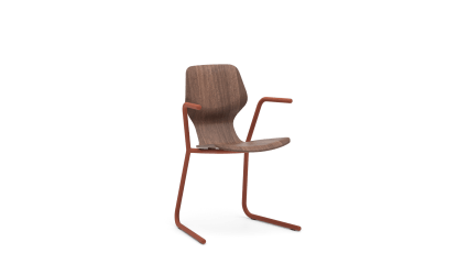 Chair cantilever o25 with armrest