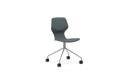 Chair with swivel base, 4 castors