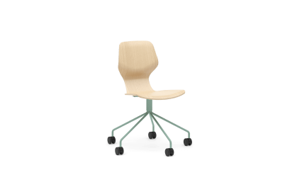 Chair with swivel base, 5 castors